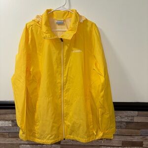 Women’s Columbia Women's Switchback rain jacket in yellow 1X